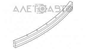 Amplificatorul de bara spate complet cu coltare inguste Nissan Rogue 14-20 tip SUA 2