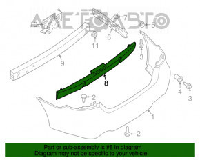 Absorbantul de bara spate Nissan Maxima A36 16-18 pre-restilizare, nou, original