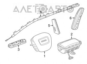 Подушка безопасности airbag коленная водительская левая Chevrolet Bolt 17