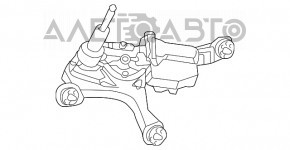 Трапеция дворников с моторчиком задняя Lexus NX200t NX300 NX300h 15-21