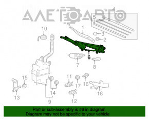 Trapezul de curățare a parbrizului cu motor pentru Lexus RX350 RX450h 10-15