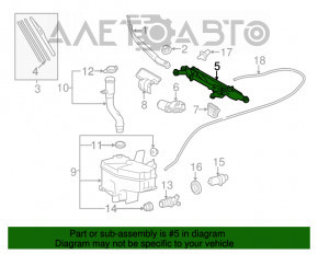 Trapezul de curățare a parbrizului cu motor pentru Lexus LS460 LS600h 07-12