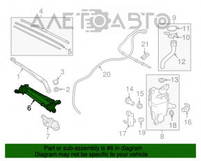 Matura trapezoidală cu motor pentru Lexus NX200t NX300 NX300h 15-21