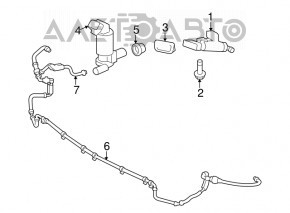 Омыватель фары правый Toyota Sequoia 08-16