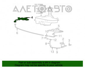 Capacul duzei de spălare a farurilor din dreapta pentru Lexus GS300 GS350 GS430 GS450h 06-11 nu este original