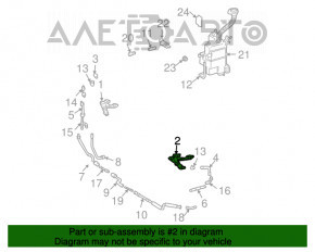 Injectoarele de spălare a farurilor stânga pentru Lexus RX300 RX330 RX350 04-09.