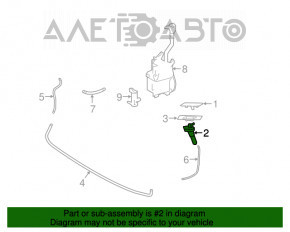 Spălătorul de faruri stânga pentru Lexus RX350 RX450h 16-22, nou, original OEM