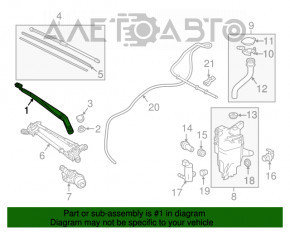 Leash dreapta a maturătorului Lexus NX200t NX300 NX300h 15-21