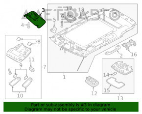 Capota dreapta Kia Niro 17-22 gri, cu iluminare