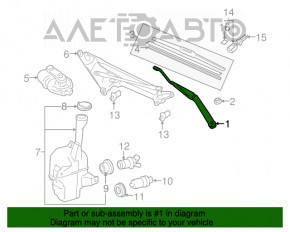 Leash stânga a ștergătorului Lexus ES350 07-12