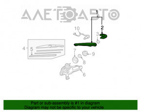 Поводок дворника задний Lexus RX300 RX330 RX350 RX400h 04-09 новый OEM оригинал