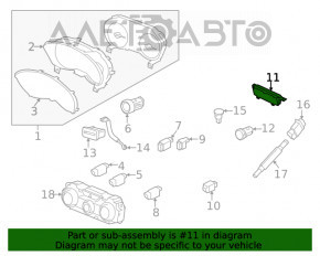 Afișajul controlului climatic Subaru Impreza 17- GK