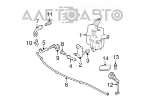 Мотор омывателя фар Toyota Prius V 12-17 новый неоригинал TQPARTS