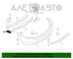 Suportul pentru bara spate stânga Nissan Murano z50 03-08 nou OEM original