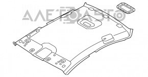 Обшивка потолка Hyundai Sonata 18-19 беж без люка