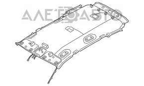 Обшивка потолка Hyundai Santa FE 19- черн