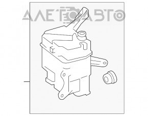 Rezervorul de spălare a parbrizului pentru Lexus Hs250h 10-12 fără gât și senzor.