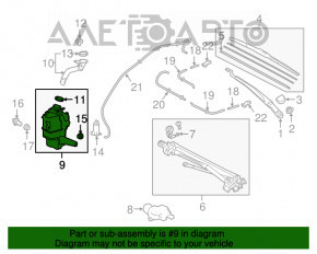 Бачок омывателя Toyota Camry v70 18-24 без горловины