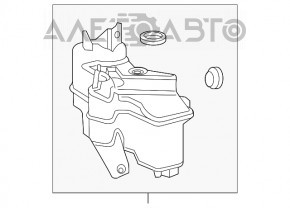 Бачок омывателя Toyota Prius 50 16- без горловины