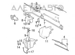 Capacul rezervorului de lichid de spălare Toyota Avalon 05-12