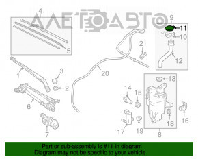 Capacul rezervorului de spălare a parbrizului pentru Lexus NX200t NX300 NX300h 15-21