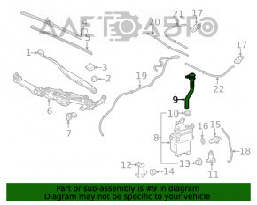 Duza de umplere a rezervorului de lichid de parbriz pentru Lexus RX350 RX450h 16-19, nou, original OEM.