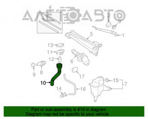 Gâtul rezervorului de lichid de spălare a parbrizului pentru Toyota Rav4 06-12 cu capac