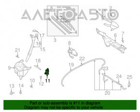 Мотор омывателя Lexus RX300 98-03