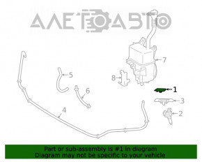 Capacul duzei de spălare a farului stâng pentru Lexus RX350 RX450h 20-22