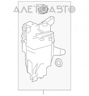 Rezervorul de spălare a parbrizului pentru Lexus NX200t NX300h 15-17, cu duze pentru faruri, senzor și capac