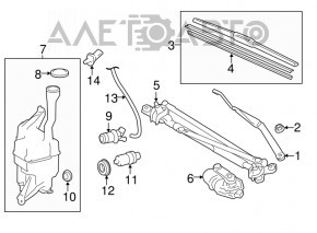 Форсунка омывателя лобового стекла Toyota Camry v50 12-14 usa