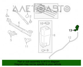 Injectoarele de spălare a parbrizului Toyota Camry v70 18- nou OEM original