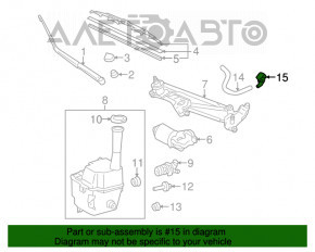 Форсунка омывателя лобового стекла Toyota Avalon 13-18