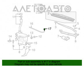 Injectoarele de spălare stânga pentru Lexus GX470 03-09, noi, originale OEM