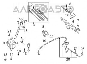 Capacul rezervorului de spălare a parbrizului pentru Lexus RX300 98-03