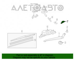 Duza de spalat geamul din spate pentru Lexus RX350 RX450h 10-15