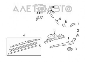 Duza de spalat geamul din spate pentru Lexus RX350 RX450h 10-15