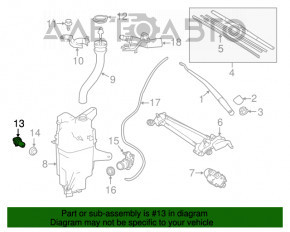 Senzorul de nivel al lichidului din rezervorul de spălare al parbrizului pentru Lexus UX200 UX250h 19- nou original OEM