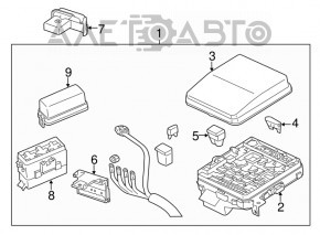 Blocul de siguranțe sub capotă Mitsubishi Outlander Sport ASX 10-15