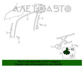 Motorul geamului electric din față dreapta pentru Toyota Sequoia 08-16.