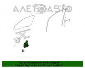 Мотор стеклоподъемника передний правый Toyota Prius 30 10-15