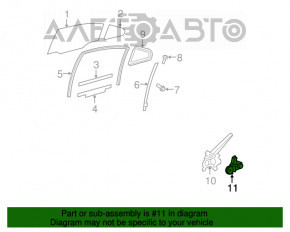 Мотор стеклоподъемника задний левый Lexus ES350 07-12