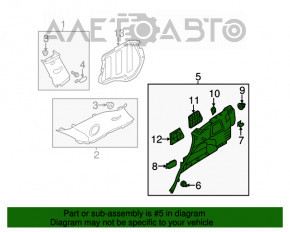 Capacul arcului stâng Kia Sorento 10-15 bej