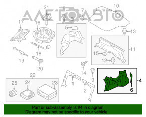 Capacul arcului stâng Kia Optima 11-15