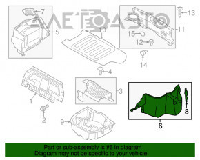 Capacul arcului stâng Kia Optima 11-13 hibrid