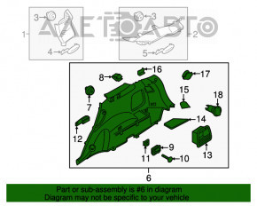 Capotă arc stânga Kia Sorento 16-18