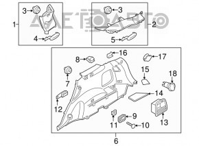 Capotă arc stânga Kia Sorento 16-18