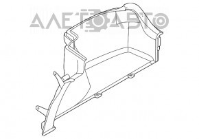 Capacul arcului drept Hyundai Sonata 20- negru