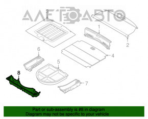 Capac portbagaj frontal Kia Niro 17-22 HEV, PHEV negru