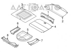 Capac portbagaj frontal Kia Niro 17-22 HEV, PHEV negru